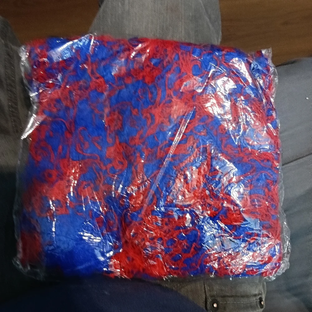 Red and Blue Balaclava Ski Mask